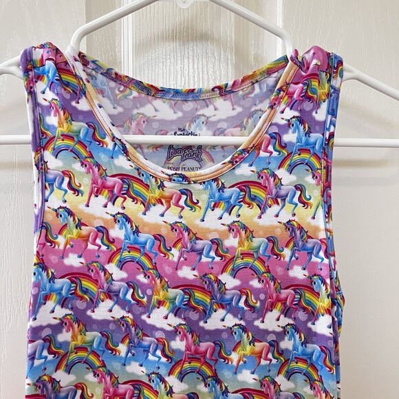 Posh Peanut Lisa Frank Markie Magic Rainbow Unicorn Pink Tulle Dress Girls 10-12 - Picture 8 of 16